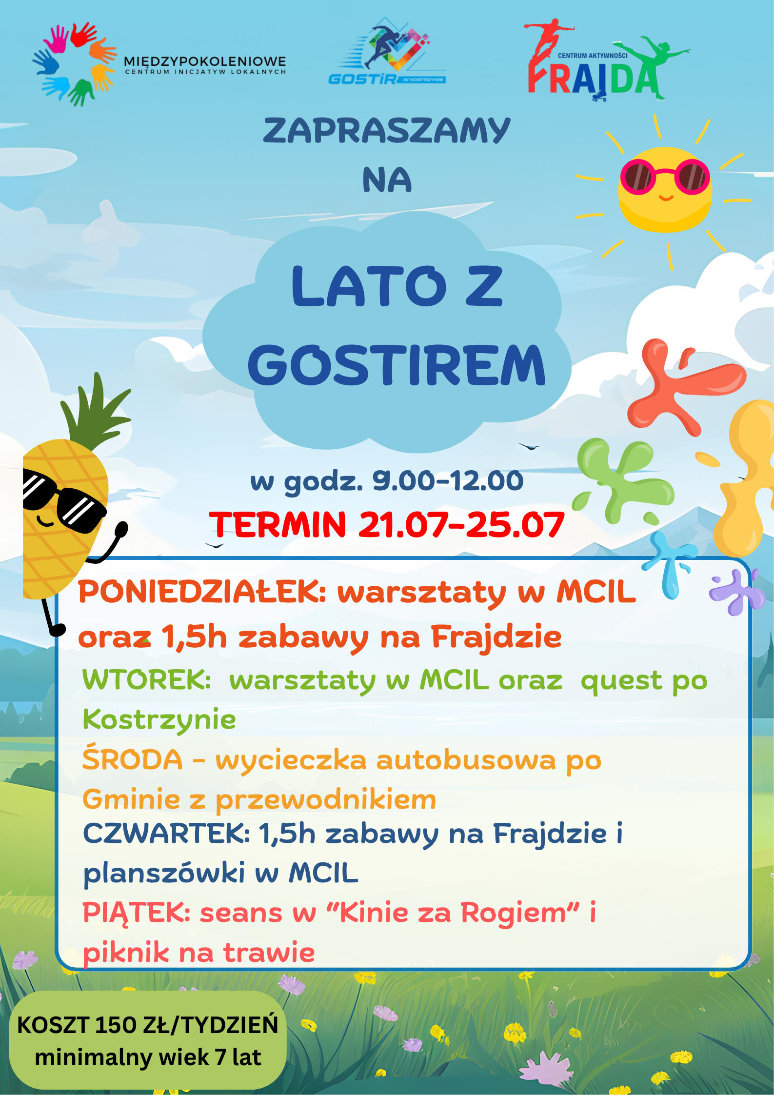 Zapisy na półkolonie z GOSTiRem!