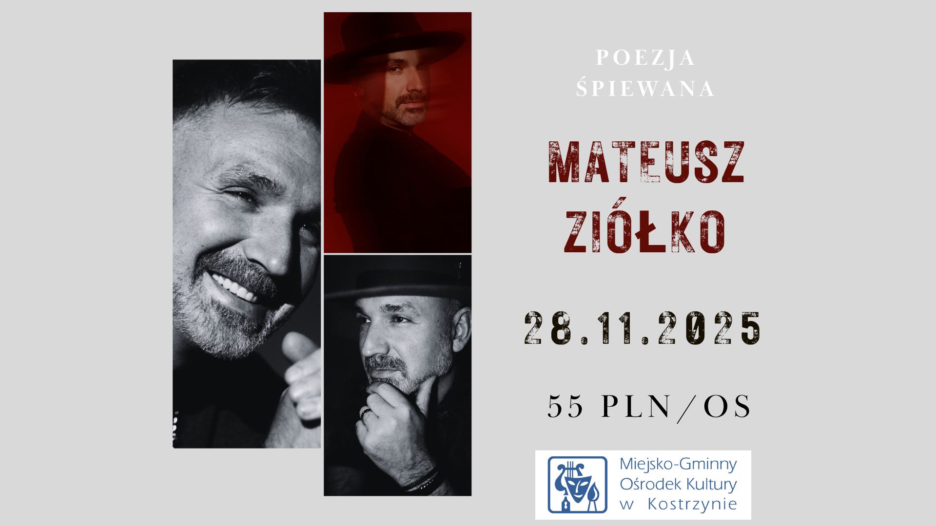 Poezja Śpiewana – Mateusz Ziółko w Kostrzynie