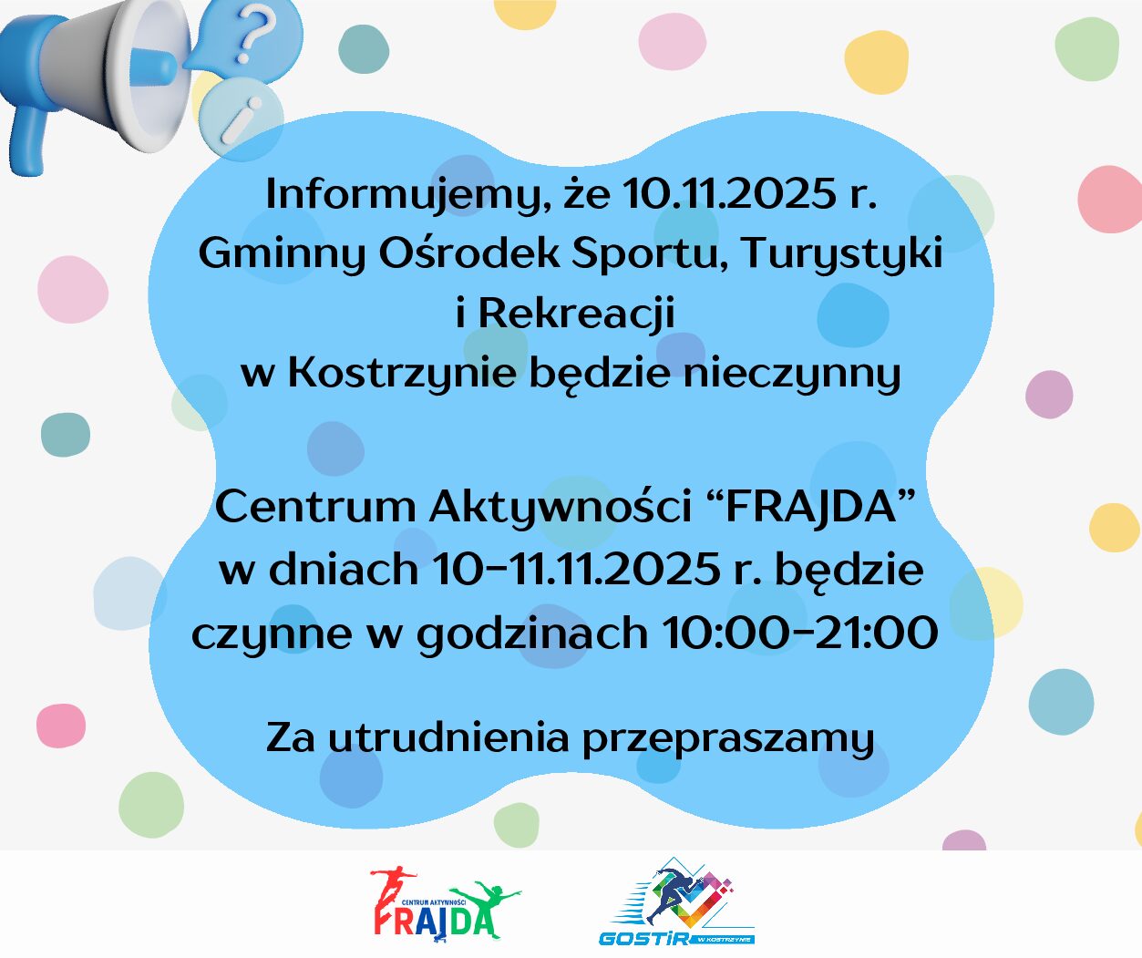 Organizacja pracy biura 10.11.2025 r.