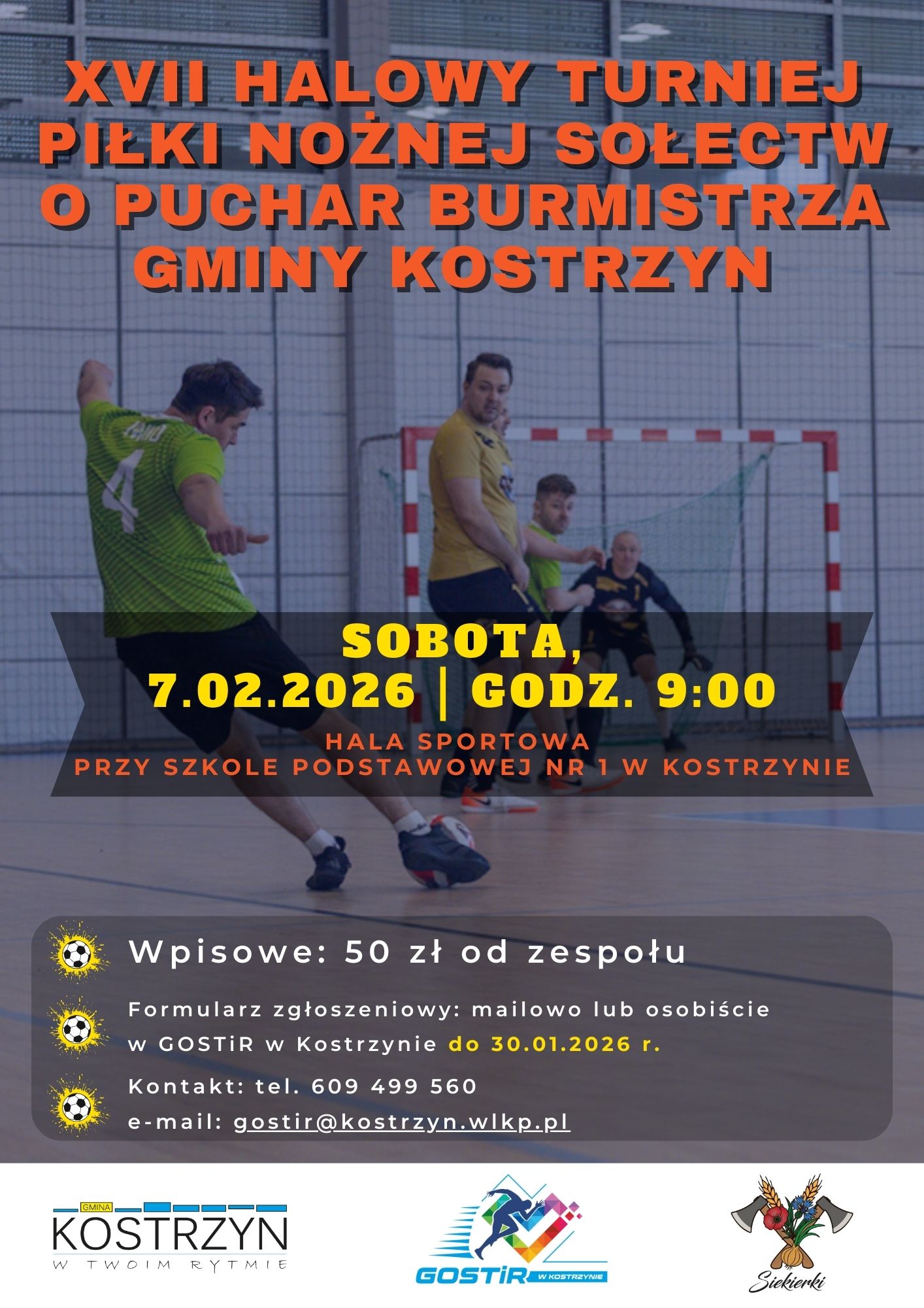 Plakat reklamowy turnieju sołectw